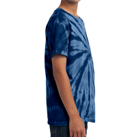 Port & Co Youth Tie Dye Tee, Navy, Right Sleeve view