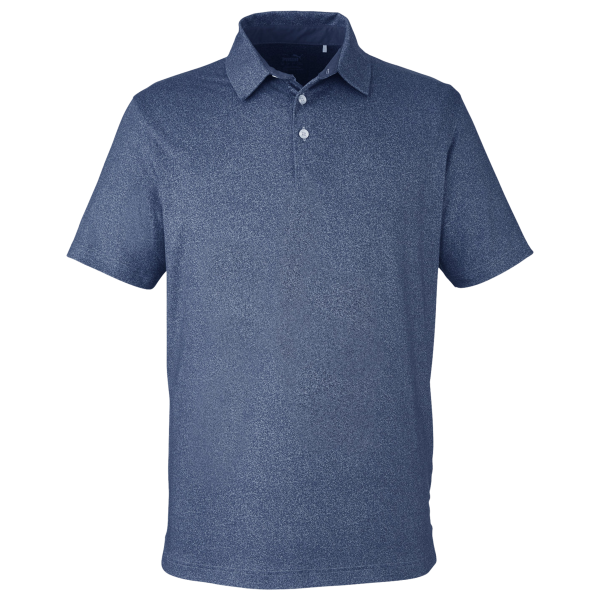 Puma Golf Men's Cloudspun Primary Polo, Evening Sky, Front view