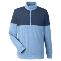 Puma Golf Men's Cloudspun Warm Up Quarter-Zip Pullover, Blue Bell / Dark Denim, Front view