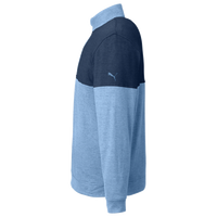 Puma Golf Men's Cloudspun Warm Up Quarter-Zip Pullover, Blue Bell / Dark Denim, Left Sleeve view