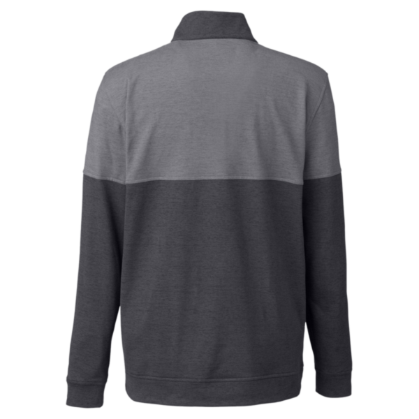Puma Golf Men's Cloudspun Warm Up Quarter-Zip Pullover, Puma Black / Quiet Shade, Back view