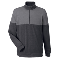 Puma Golf Men's Cloudspun Warm Up Quarter-Zip Pullover, Puma Black / Quiet Shade, Front view