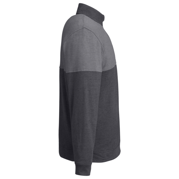 Puma Golf Men's Cloudspun Warm Up Quarter-Zip Pullover, Puma Black / Quiet Shade, Right Sleeve view