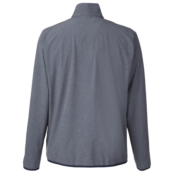 Puma Golf Men's Coastal Woven Quarter-Zip Pullover, Navy Blazer Heather, Back view