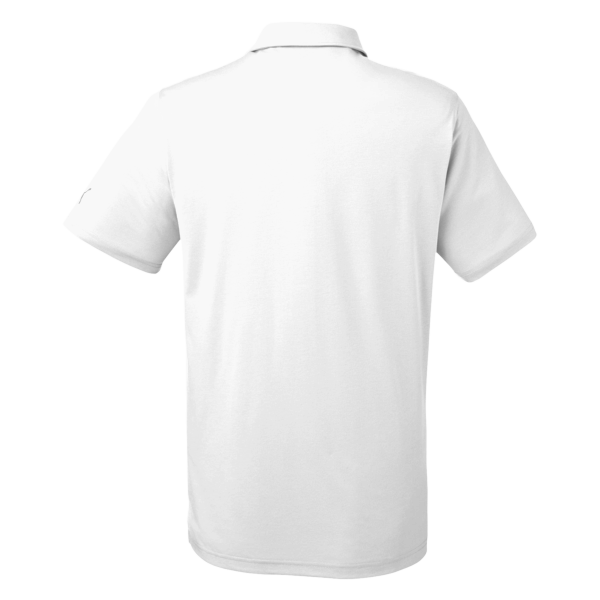 Puma Golf Men's Fusion Polo, Bright White, Back view