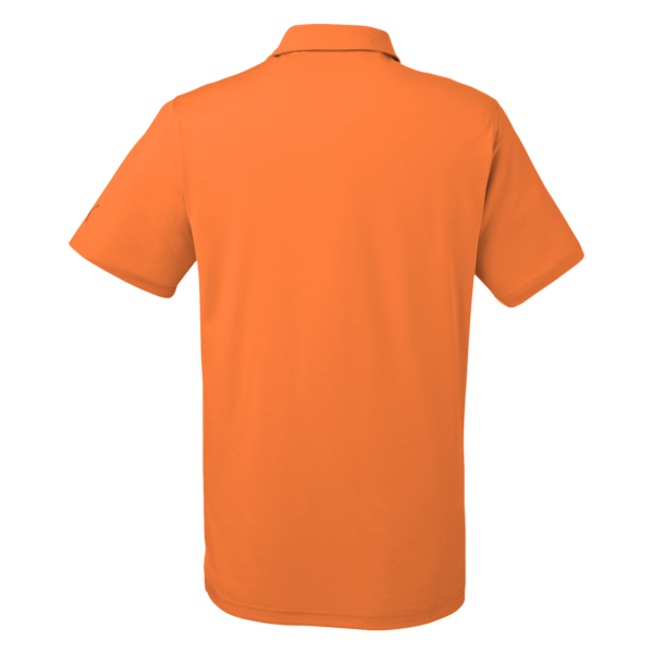 Puma Golf Men's Fusion Polo, Vibrant Orange, Back view