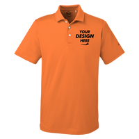 Puma Golf Men's Fusion Polo, Vibrant Orange, Front view, Mockup