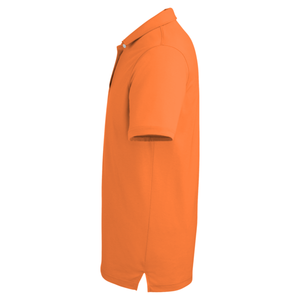 Puma Golf Men's Fusion Polo, Vibrant Orange, Left Sleeve view