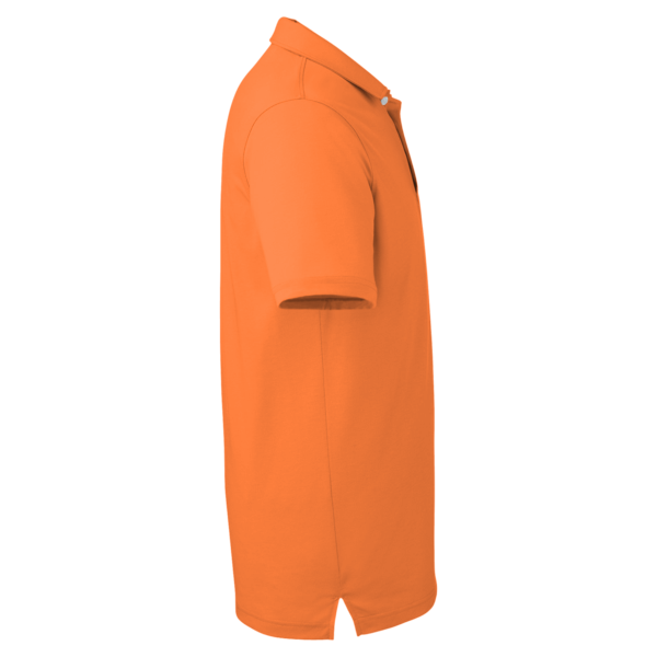 Puma Golf Men's Fusion Polo, Vibrant Orange, Right Sleeve view