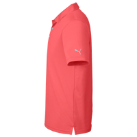 Puma Golf Men's Gamer Golf Polo, Hot Coral, Left Sleeve view