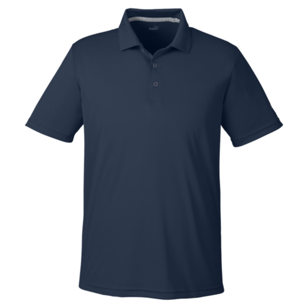 Puma Golf Men's Gamer Golf Polo, Navy Blazer, Front view