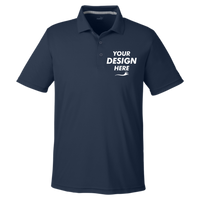 Puma Golf Men's Gamer Golf Polo, Navy Blazer, Front view, Mockup