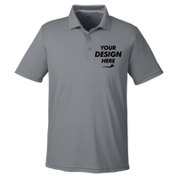 Puma Golf Men's Gamer Golf Polo, Quiet Shade, Front view, Mockup