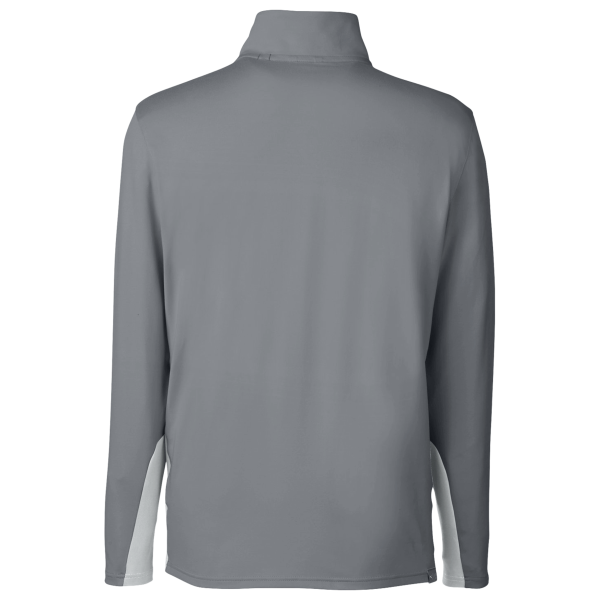 Puma Golf Men's Gamer Golf Quarter-Zip Pullover, Quiet Shade, Back view