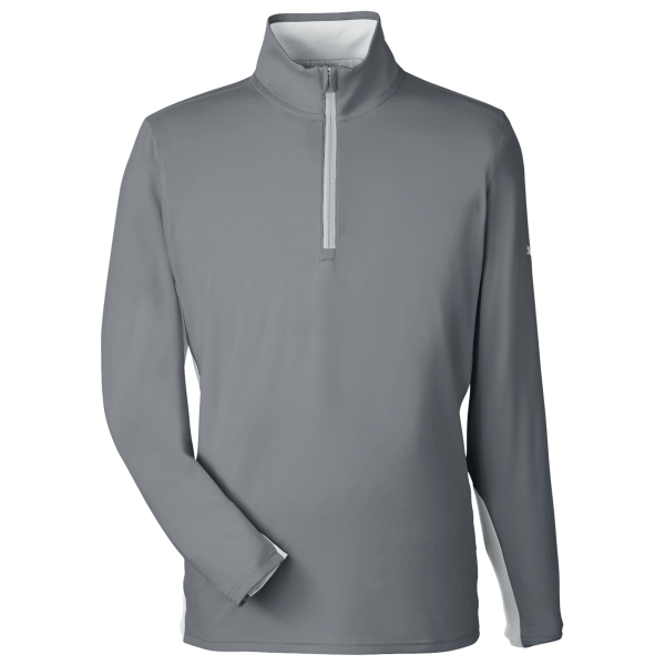 Puma Golf Men's Gamer Golf Quarter-Zip Pullover, Quiet Shade, Front view