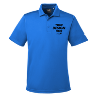 Puma Golf Men's Icon Golf Polo, Lapis Blue / Lapis Blue, Front view, Mockup