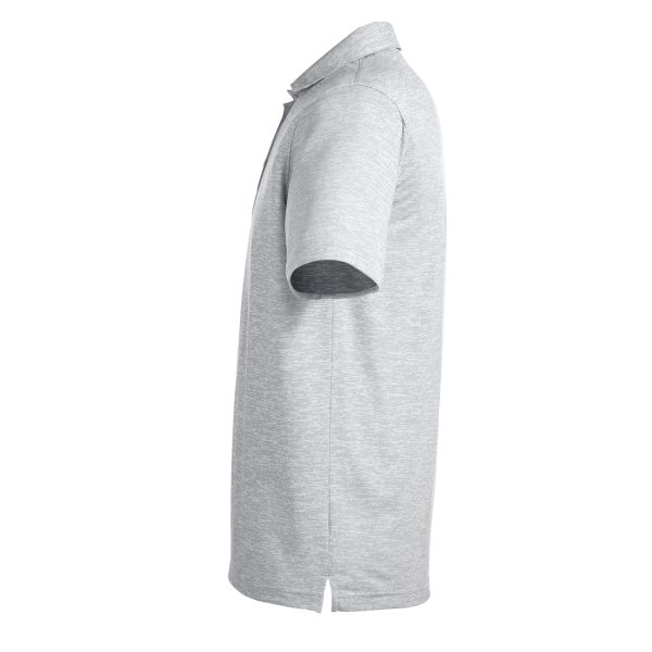 Puma Golf Men's Icon Heather Polo, Bright White, Left Sleeve view