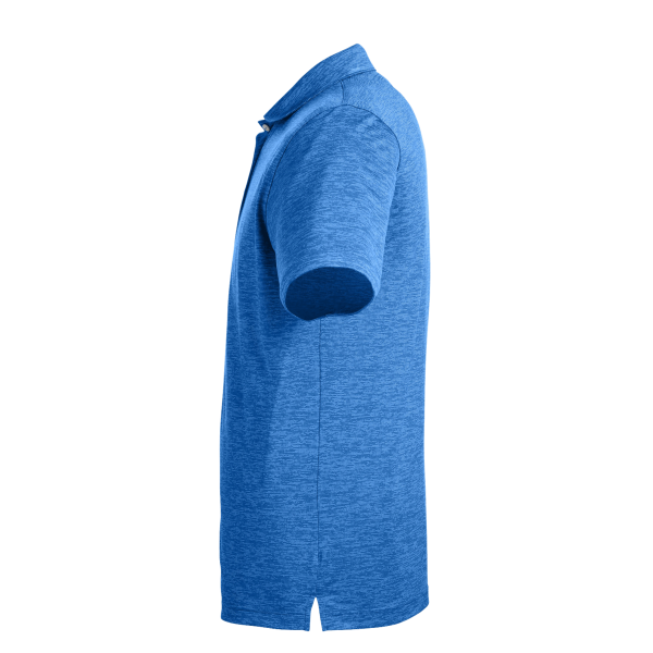 Puma Golf Men's Icon Heather Polo, Lapis Blue, Left Sleeve view