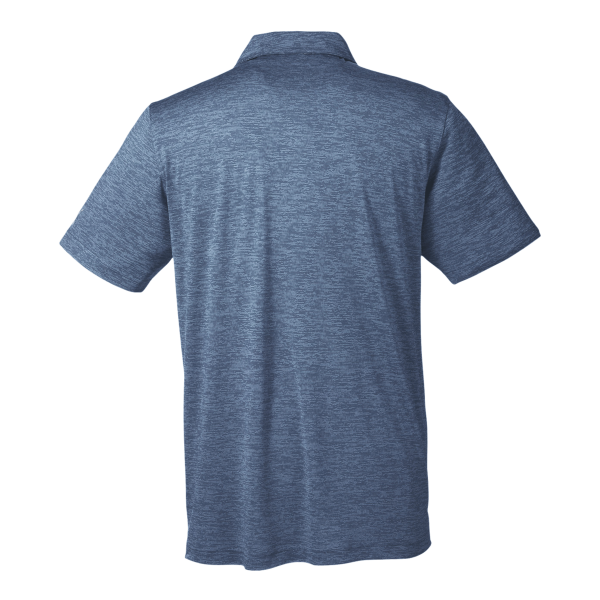 Puma Golf Men's Icon Heather Polo, Peacoat, Back view
