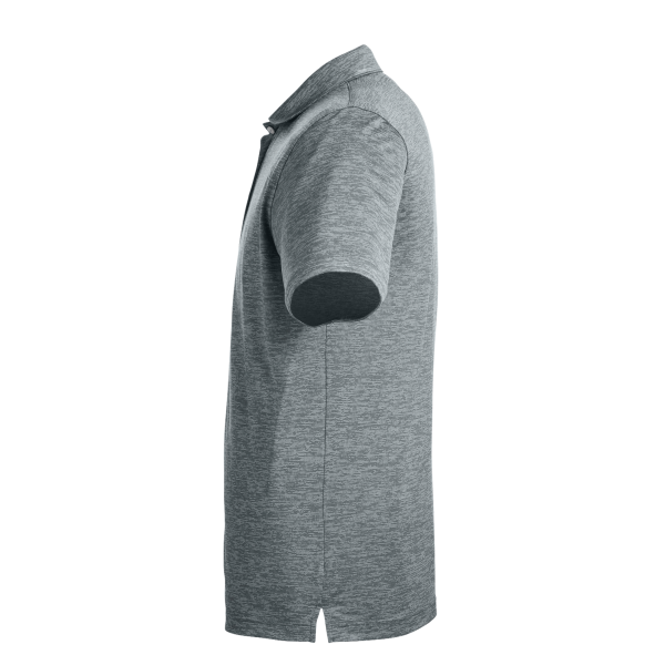 Puma Golf Men's Icon Heather Polo, Quiet Shade, Left Sleeve view