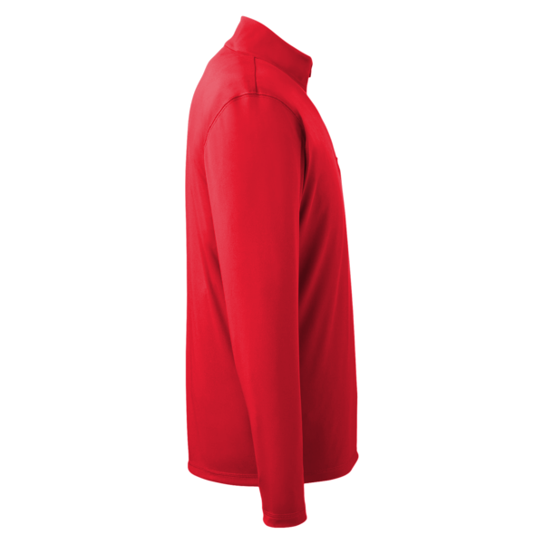 Puma Golf Men's Icon Quarter-Zip Pullover, High Risk Red, Right Sleeve view