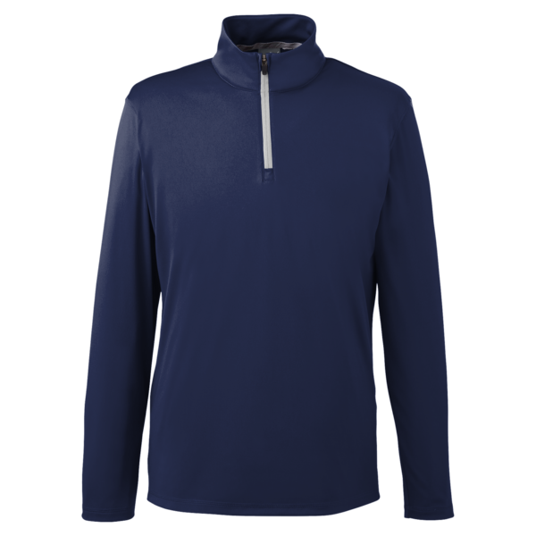 Puma Golf Men's Icon Quarter-Zip Pullover, Peacoat, Front view