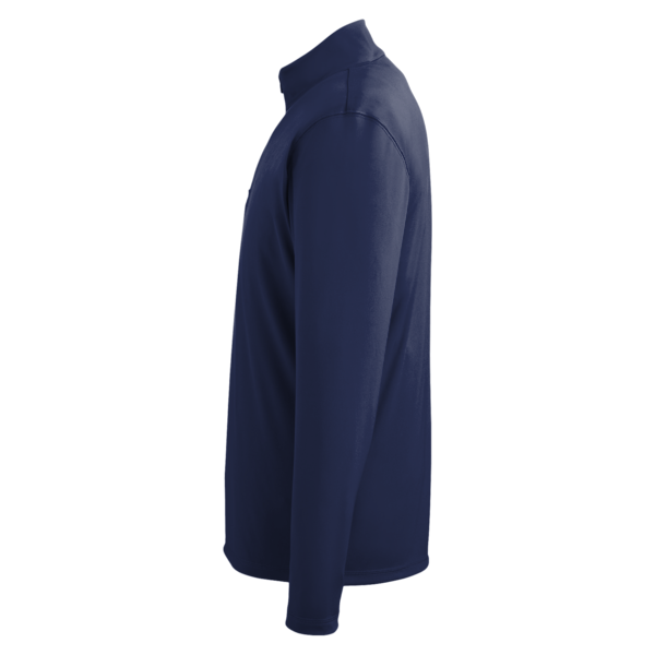 Puma Golf Men's Icon Quarter-Zip Pullover, Peacoat, Left Sleeve view