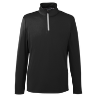 Puma Golf Men's Icon Quarter-Zip Pullover, Puma Black, Front view
