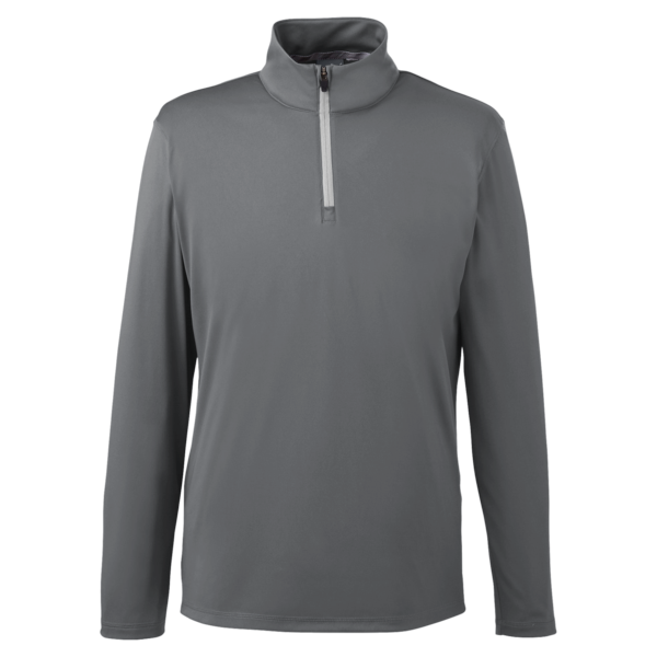 Puma Golf Men's Icon Quarter-Zip Pullover, Quiet Shade, Front view
