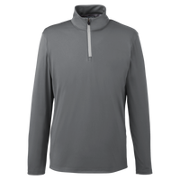 Puma Golf Men's Icon Quarter-Zip Pullover, Quiet Shade, Front view