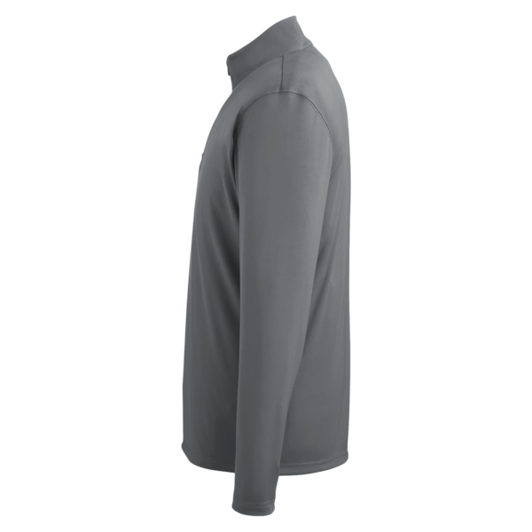 Puma Golf Men's Icon Quarter-Zip Pullover, Quiet Shade, Left Sleeve view