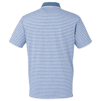 Puma Golf Men's Mattr Feeder Polo, Lake Blue, Back view