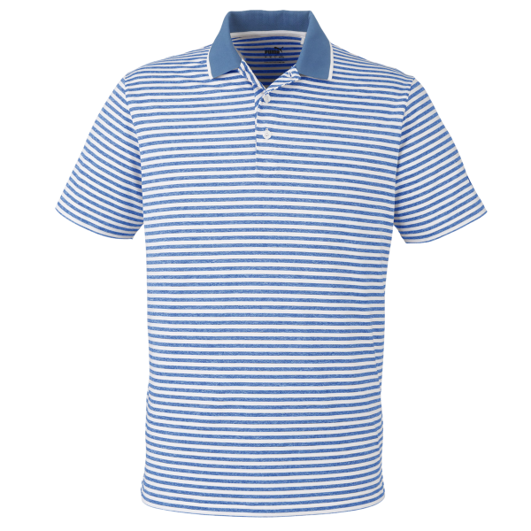 Puma Golf Men's Mattr Feeder Polo, Lake Blue, Front view
