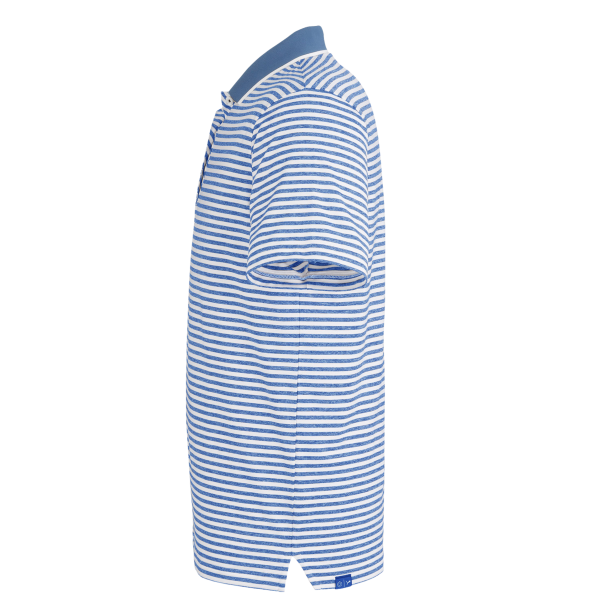 Puma Golf Men's Mattr Feeder Polo, Lake Blue, Left Sleeve view