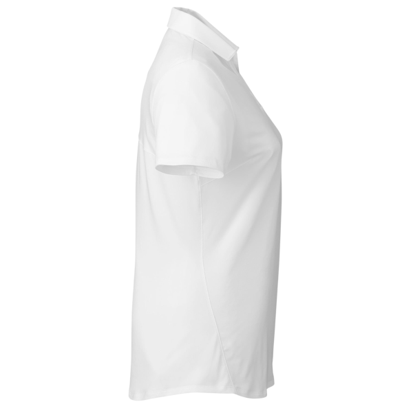 Puma Golf Women's Cloudspun Free V-neck Polo, Bright White, Right Sleeve view