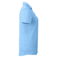 Puma Golf Women's Cloudspun Free V-neck Polo, Placid Blue Heather, Right Sleeve view
