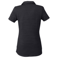 Puma Golf Women's Cloudspun Free V-neck Polo, Puma Black Heather, Back view