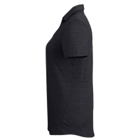 Puma Golf Women's Cloudspun Free V-neck Polo, Puma Black Heather, Left Sleeve view