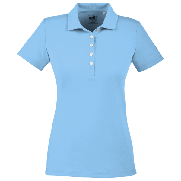 Puma Golf Women's Fusion Polo, Blue Bell, Front view