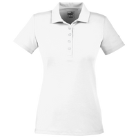 Puma Golf Women's Fusion Polo, Bright White, Front view
