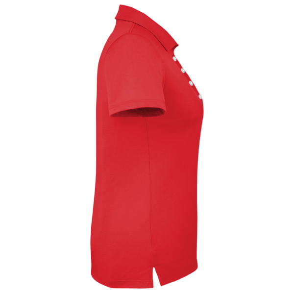 Puma Golf Women's Fusion Polo, High Risk Red, Right Sleeve view