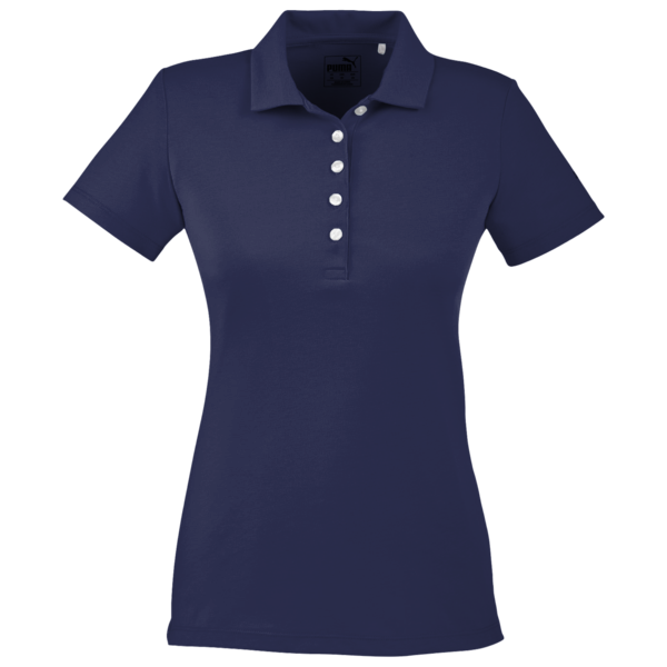 Puma Golf Women's Fusion Polo, Peacoat, Front view