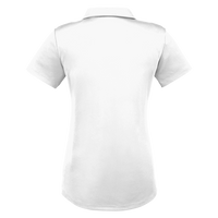 Puma Golf Women's Icon Golf Polo, Bright White, Back view