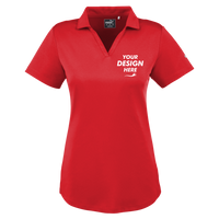 Puma Golf Women's Icon Golf Polo, High Risk Red, Front view, Mockup