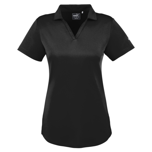 Puma Golf Women's Icon Golf Polo, Puma Black, Front view