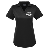Puma Golf Women's Icon Golf Polo, Puma Black, Front view, Mockup