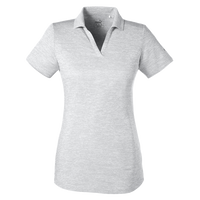 Puma Golf Women's Icon Heather Polo, Bright White, Front view