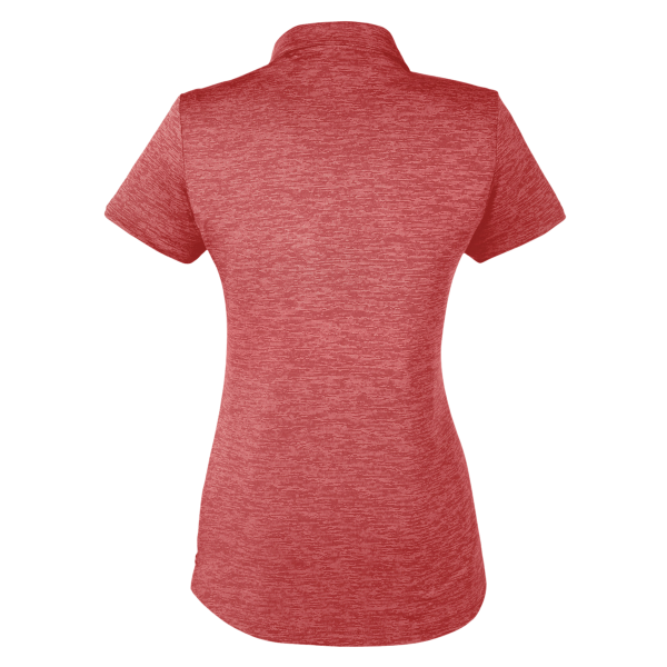 Puma Golf Women's Icon Heather Polo, High Risk Red, Back view