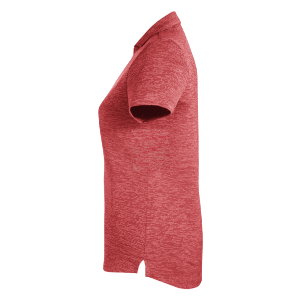 Puma Golf Women's Icon Heather Polo, High Risk Red, Left Sleeve view