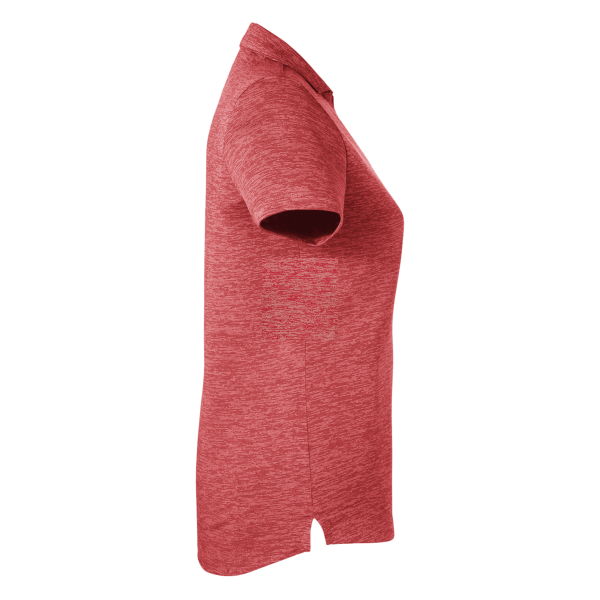 Puma Golf Women's Icon Heather Polo, High Risk Red, Right Sleeve view